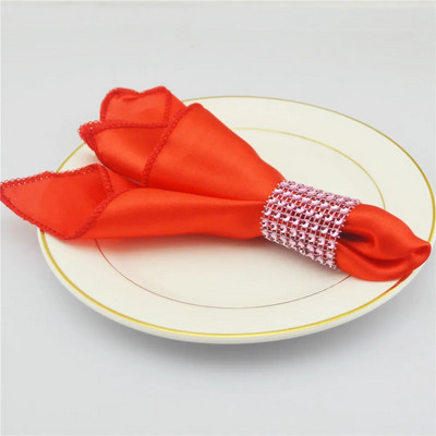 10 τμχ Σατέν τετράγωνο 30 εκ. Χαρτοπετσέτες Γάμου Χριστουγεννιάτικο πάρτι γενεθλίων DIY Διακόσμηση Μαντήλι Τραπέζι Βραδινό Πετσέτα Τσάι Προμήθειες σπιτιού