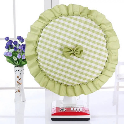 Huse pentru ventilatoare electrice în carouri Masă simplă și modernă Husă rezistentă la praf Protecția podelei de uz casnic Rotund Anti-ciupire Închidere completă