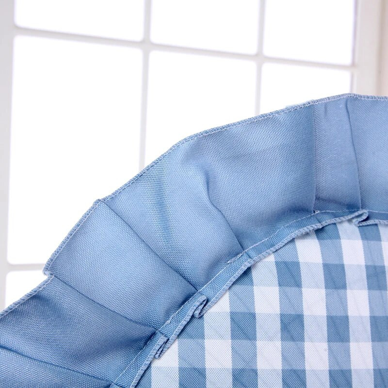 Huse pentru ventilatoare electrice în carouri Masă simplă și modernă Husă rezistentă la praf Protecția podelei de uz casnic Rotund Anti-ciupire Închidere completă