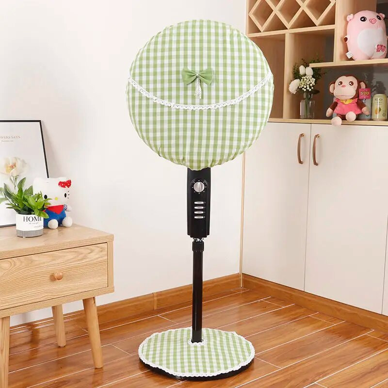 Ηλεκτρικά καλύμματα ανεμιστήρα Οικιακής προστασίας από τη σκόνη στρογγυλά φίλτρα προστατευτικό καρό Διακοσμητικό καπάκι δαπέδου αποθήκευσης Universal Anti-τσιμπήματος