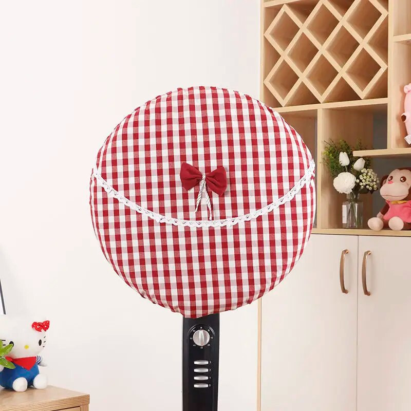 Ηλεκτρικά καλύμματα ανεμιστήρα Οικιακής προστασίας από τη σκόνη στρογγυλά φίλτρα προστατευτικό καρό Διακοσμητικό καπάκι δαπέδου αποθήκευσης Universal Anti-τσιμπήματος