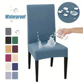 1 бр. Водоустойчива калъфка за столове от спандекс Еластични подвижни разтегливи калъфи за кухненски столове за трапезария Хотел Банкет Домашен декор