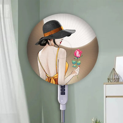 Europietiško tipo elektrinio ventiliatoriaus dulkių dangtis ant grindų montuojamas ventiliatoriaus dangtis, taikomas skersmuo 40-50 cm