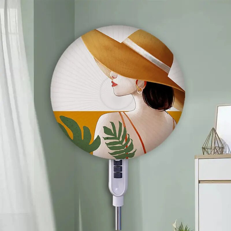 Europietiško tipo elektrinio ventiliatoriaus dulkių dangtis ant grindų montuojamas ventiliatoriaus dangtis, taikomas skersmuo 40-50 cm