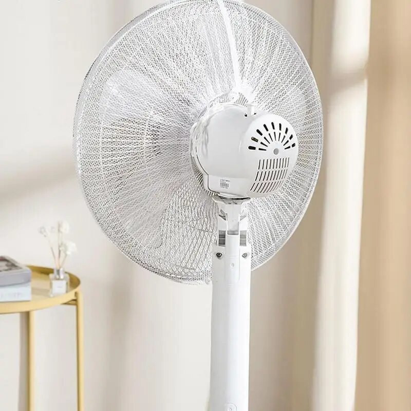 Ventiliatoriaus apsauginis dangtelis nuo susispaudimo rankų apsauginis krepšys, poliesterio grindų ventiliatoriaus dėklas Mielas animacinio filmo pjedestalo stovas apvalus ventiliatoriaus apsauginis dangtelis nuo dulkių