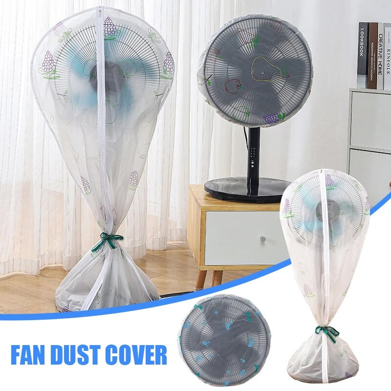 Stojeći okrugli podni ventilator Poklopac za prašinu Čvrst i izdržljiv prekrasni crtani uzorci za spavaću sobu, dom, ured, dnevnu sobu
