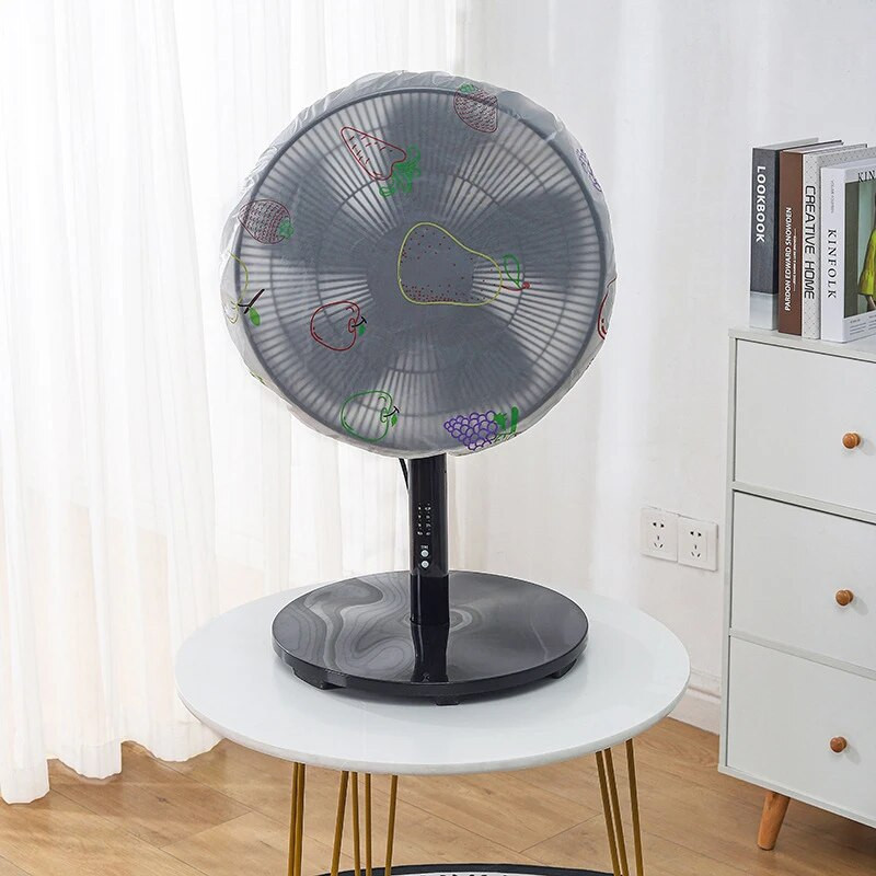 Stojeći okrugli podni ventilator Poklopac za prašinu Čvrst i izdržljiv prekrasni crtani uzorci za spavaću sobu, dom, ured, dnevnu sobu