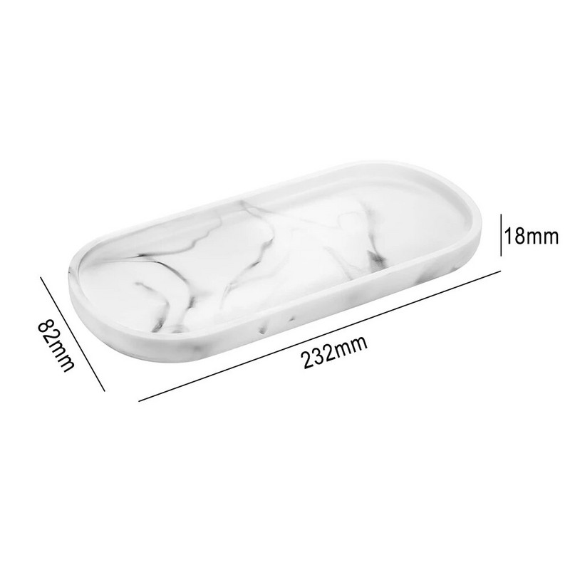 Vonios kambario kosmetinis padėklas, derva, kosmetikos laikiklis, vandeniui atsparus stalviršis