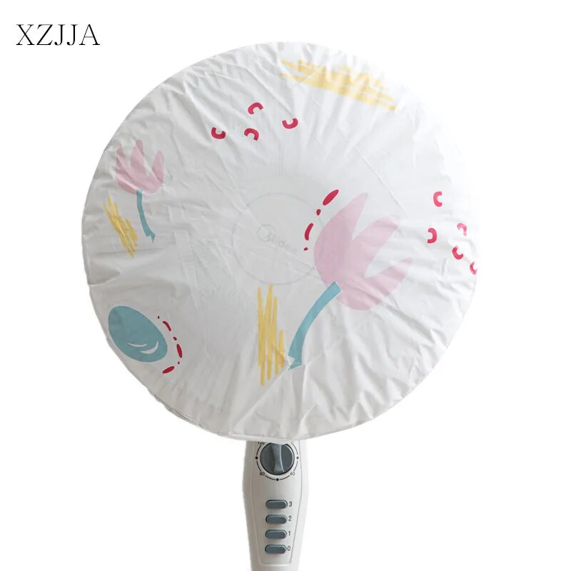 XZJJA Husă pentru ventilator cu desene animate pentru copii Protector pentru ventilator electric Husă cu plasă de siguranță Ventilator impermeabil, rezistent la praf, pentru biroul de acasă