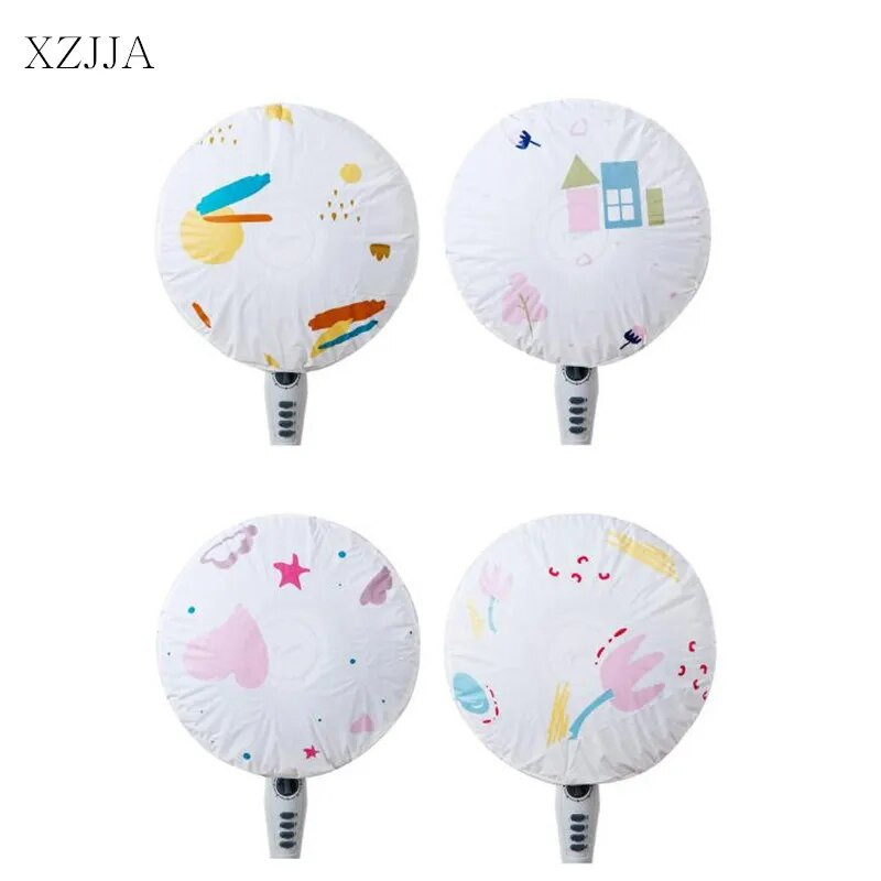 XZJJA Husă pentru ventilator cu desene animate pentru copii Protector pentru ventilator electric Husă cu plasă de siguranță Ventilator impermeabil, rezistent la praf, pentru biroul de acasă