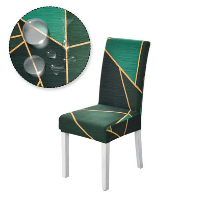 Tooli kate trükitud veniv määrdumisevastane elastne istmekate, mida kasutatakse pulmapeol Kodu köök Söögituba kontori elutuba