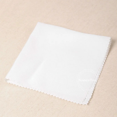 10 kom Lanene salvete Poliester Diner 12 x 12 inčni kvadratni tkaninski rupčić Hanky Potrepštine za svatove Kućni hotelski dekor za bankete