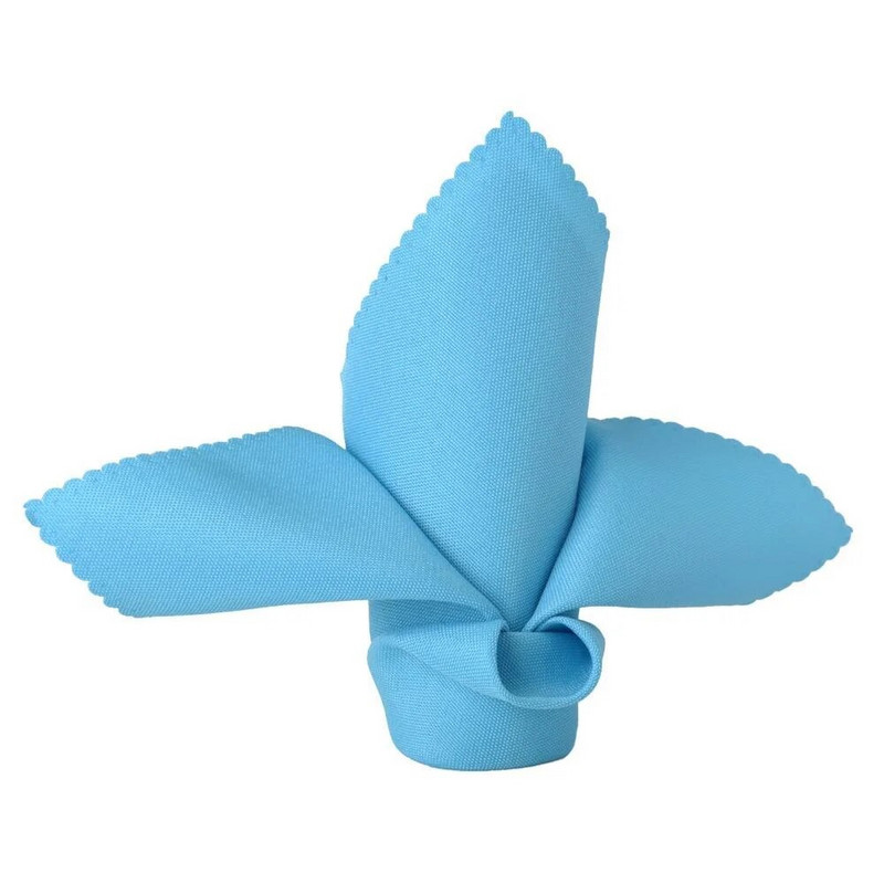 10 kom Lanene salvete Poliester Diner 12 x 12 inčni kvadratni tkaninski rupčić Hanky Potrepštine za svatove Kućni hotelski dekor za bankete