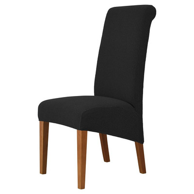 Huse pentru scaune cu spătar înalt, hidrofugă, Jacquard Stretch, dimensiunea XL, pentru scaune pentru sufragerie.
