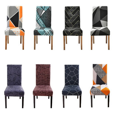 Stretch Tooli kate söögitoale Elastne Köök Hotelli kodukaunistus Spandex Slipcover Istmekatted Housse de Chaise tooli kate
