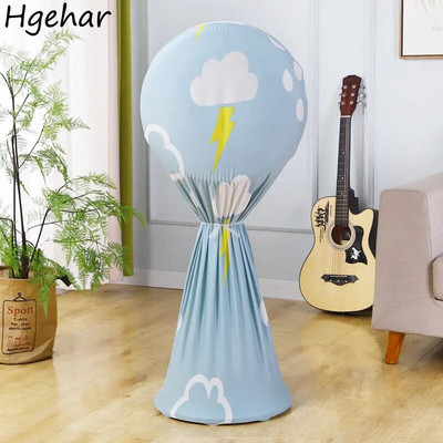 Modern Household Standing Electric Fan Covers All Inclusive Dust-proof Protector Universal Round Floor  Moisture-proof Cover
