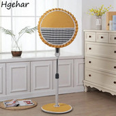 Grindų elektriniai ventiliatorių dangteliai Modernūs šiaurietiški Houndstooth dulkėms atsparūs vaikams pirštų apsauginiai dangteliai Buitinė viskas įskaičiuota, nesuspaudimas