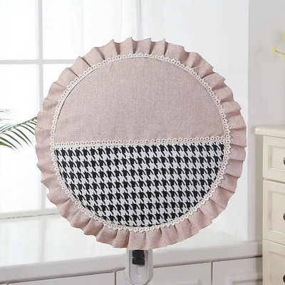 Grindų elektriniai ventiliatorių dangteliai Modernūs šiaurietiški Houndstooth dulkėms atsparūs vaikams pirštų apsauginiai dangteliai Buitinė viskas įskaičiuota, nesuspaudimas