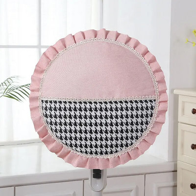 Grindų elektriniai ventiliatorių dangteliai Modernūs šiaurietiški Houndstooth dulkėms atsparūs vaikams pirštų apsauginiai dangteliai Buitinė viskas įskaičiuota, nesuspaudimas