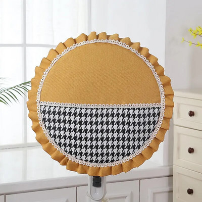 Grindų elektriniai ventiliatorių dangteliai Modernūs šiaurietiški Houndstooth dulkėms atsparūs vaikams pirštų apsauginiai dangteliai Buitinė viskas įskaičiuota, nesuspaudimas