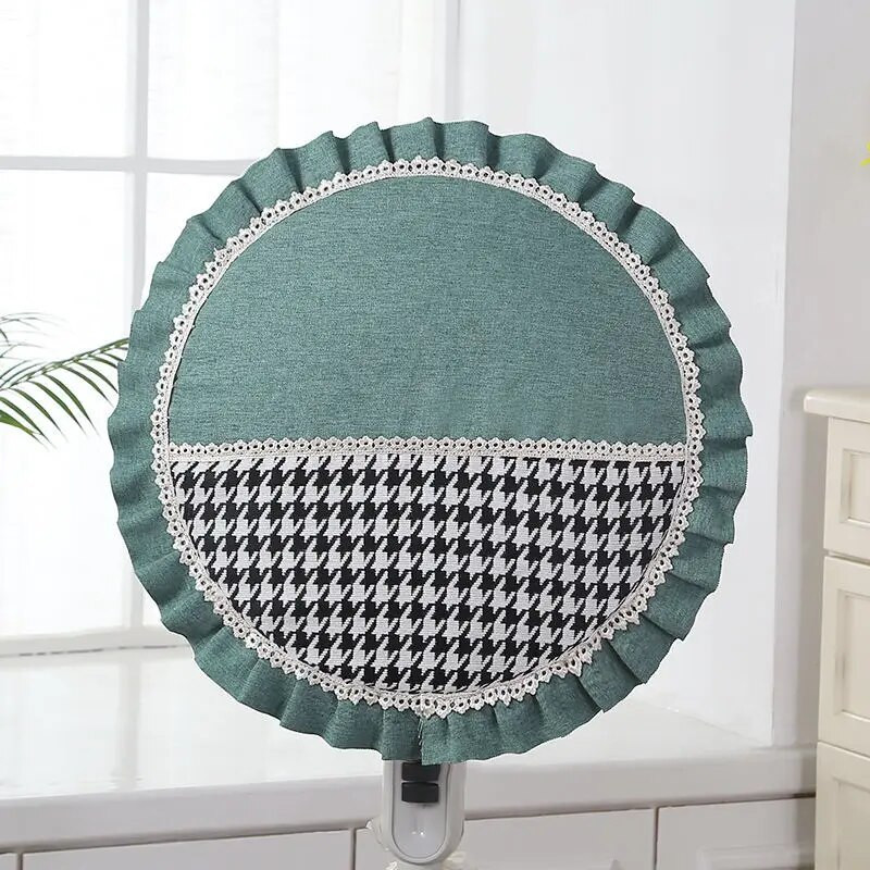 Grindų elektriniai ventiliatorių dangteliai Modernūs šiaurietiški Houndstooth dulkėms atsparūs vaikams pirštų apsauginiai dangteliai Buitinė viskas įskaičiuota, nesuspaudimas