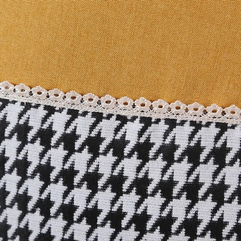 Grindų elektriniai ventiliatorių dangteliai Modernūs šiaurietiški Houndstooth dulkėms atsparūs vaikams pirštų apsauginiai dangteliai Buitinė viskas įskaičiuota, nesuspaudimas