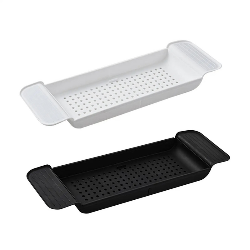 Išplečiama vonios lentyna, neslystantis vonios dėklas, reguliuojamas ilgis