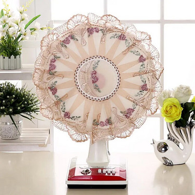 Electric Fan Dust Cover Floor Type Household Cloth Art Electric Fan Cover Full Package Circular Lace Ceiling Fan Protection