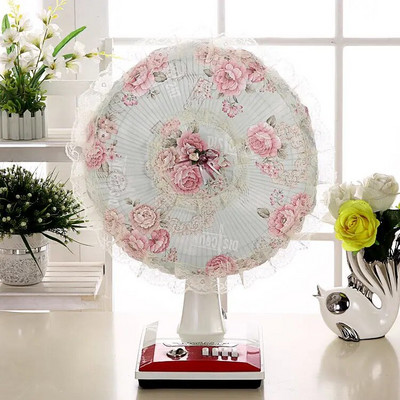 Elektrinis ventiliatoriaus dangtelis nuo dulkių Grindų tipas Buitinė audinys Art Elektrinis ventiliatoriaus dangtis Visas paketas Apvalus nėrinių lubų ventiliatoriaus apsauga