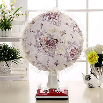 Elektrinis ventiliatoriaus dangtelis nuo dulkių Grindų tipas Buitinė audinys Art Elektrinis ventiliatoriaus dangtis Visas paketas Apvalus nėrinių lubų ventiliatoriaus apsauga