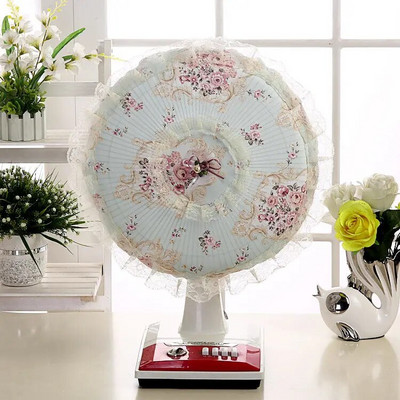 Elektrinis ventiliatoriaus dangtelis nuo dulkių Grindų tipas Buitinė audinys Art Elektrinis ventiliatoriaus dangtis Visas paketas Apvalus nėrinių lubų ventiliatoriaus apsauga