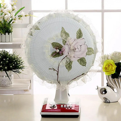 Elektrinis ventiliatoriaus dangtelis nuo dulkių Grindų tipas Buitinė audinys Art Elektrinis ventiliatoriaus dangtis Visas paketas Apvalus nėrinių lubų ventiliatoriaus apsauga