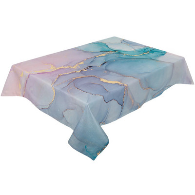 Turkio marmuro grotelių tekstūros vestuvių vakarėlio staltiesė vandeniui atspari alyvai atspari valgomojo stalo danga Virtuvės namų dekoro staltiesė