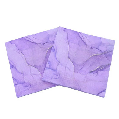 20 buc/lot noi servețele de hârtie colorate, creative, din marmură, șervețele prosoape pentru adulți, consumabile pentru petrecerea de La mulți ani, decorare șervețele