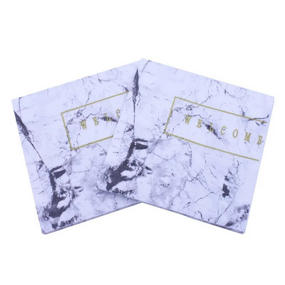 20 buc/lot noi servețele de hârtie colorate, creative, din marmură, șervețele prosoape pentru adulți, consumabile pentru petrecerea de La mulți ani, decorare șervețele