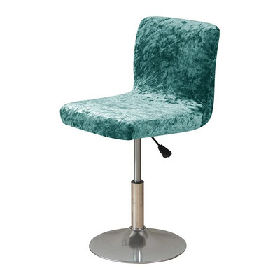 Shining Fabric Club forgószékhuzat kis méretű, rövid hátú bárszék huzat arany gyémánt bársony lakberendezési szék üléshuzat