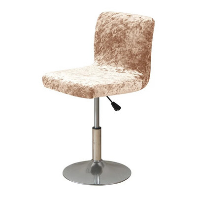 Shining Fabric Club forgószékhuzat kis méretű, rövid hátú bárszék huzat arany gyémánt bársony lakberendezési szék üléshuzat