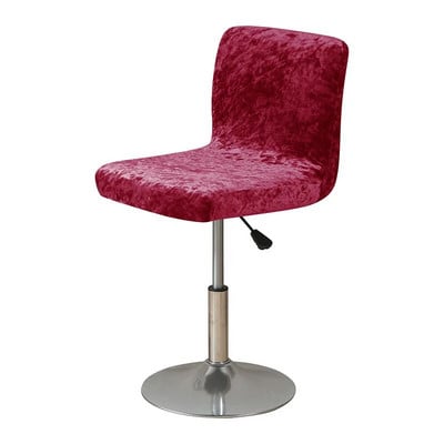 Shining Fabric Club forgószékhuzat kis méretű, rövid hátú bárszék huzat arany gyémánt bársony lakberendezési szék üléshuzat