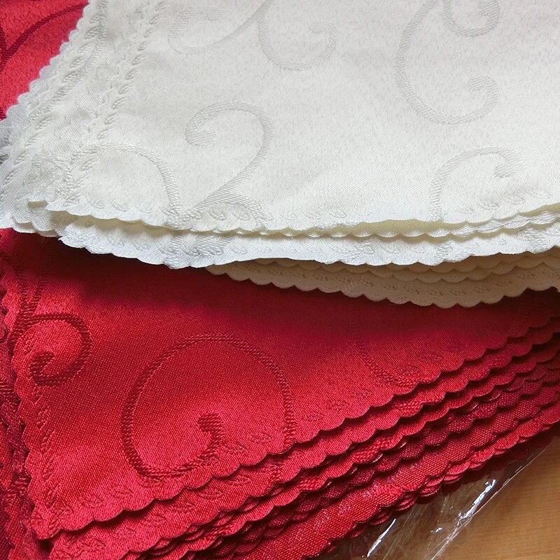 Τραπεζοπετσέτες γάμου 1 τεμαχίου 48x48cm Πολυεστερική εκτύπωση Διακόσμηση δεξιώσεων Μαντήλι πάρτι Εστιατόριο Τραπεζοπετσέτα σπιτιού DIY