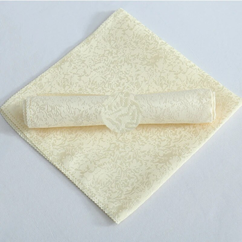 Τραπεζοπετσέτες γάμου 1 τεμαχίου 48x48cm Πολυεστερική εκτύπωση Διακόσμηση δεξιώσεων Μαντήλι πάρτι Εστιατόριο Τραπεζοπετσέτα σπιτιού DIY