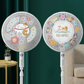 Elektromos ventilátorvédő háló Aranyos talapzatos ventilátor porálló fedél Ventilátor fedél gyerekeknek Ujjvédő ventilátor hálós burkolat az állványban