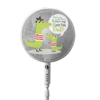 Elektromos ventilátorvédő háló Aranyos talapzatos ventilátor porálló fedél Ventilátor fedél gyerekeknek Ujjvédő ventilátor hálós burkolat az állványban