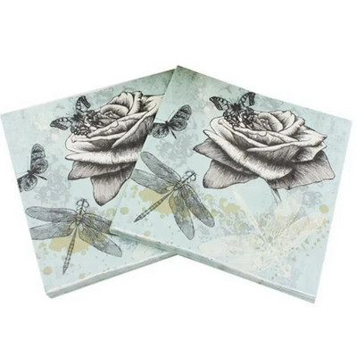 Șervețele Daisy șervețel hârtie 33*33cm flori de unică folosință pentru masă șervețele 100% lemn natural pentru suplimente de petrecere