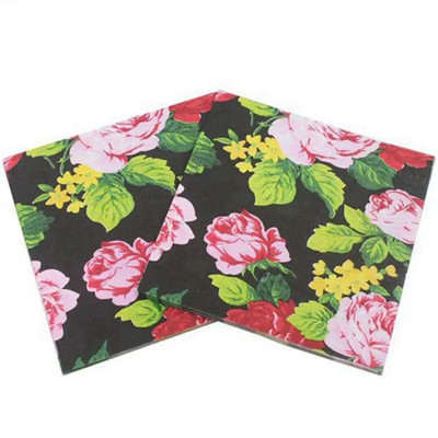Șervețele Daisy șervețel hârtie 33*33cm flori de unică folosință pentru masă șervețele 100% lemn natural pentru suplimente de petrecere