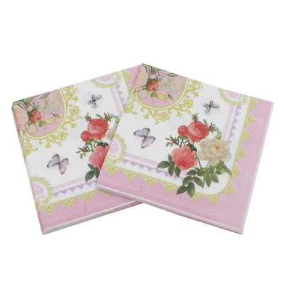 Șervețele Daisy șervețel hârtie 33*33cm flori de unică folosință pentru masă șervețele 100% lemn natural pentru suplimente de petrecere