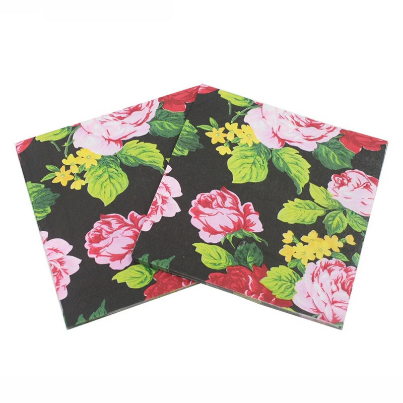 Șervețele Daisy șervețel hârtie 33*33cm flori de unică folosință pentru masă șervețele 100% lemn natural pentru suplimente de petrecere