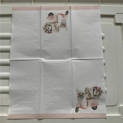15 decoupage nunta șervețele vintage hârtie șervețel elegant iepure iepuraș flori meșteșuguri copil petrecere aniversare servetele decor 33*40cm