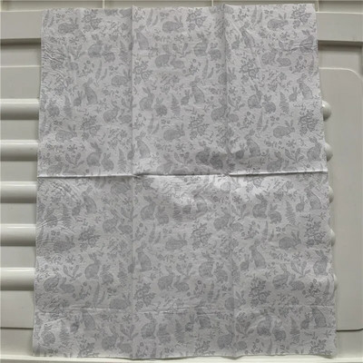 15 decoupage nunta șervețele vintage hârtie șervețel elegant iepure iepuraș flori meșteșuguri copil petrecere aniversare servetele decor 33*40cm