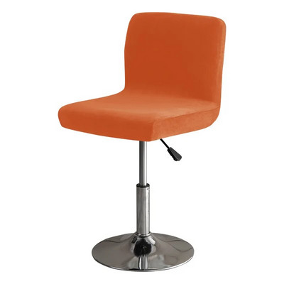 Puha Velvet Club forgószékhuzat kis méretű, rövid hátsó székhuzat étkező konyhához Stretch dekorációs széklet üléshuzat