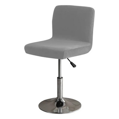 Puha Velvet Club forgószékhuzat kis méretű, rövid hátsó székhuzat étkező konyhához Stretch dekorációs széklet üléshuzat